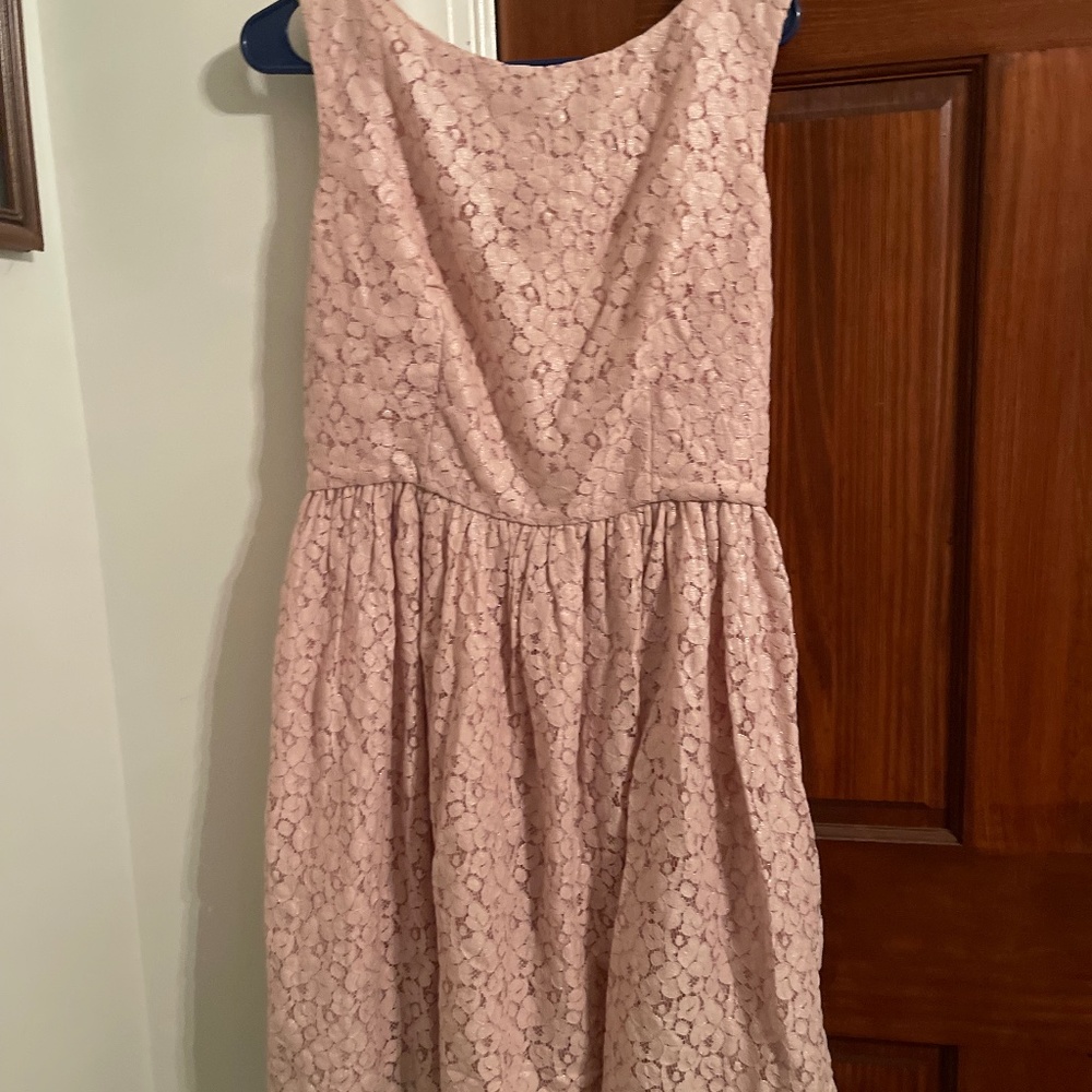 Lacey pink dress